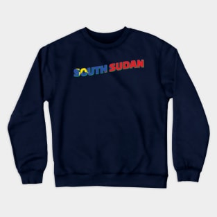 South Sudan Vintage style retro souvenir Crewneck Sweatshirt